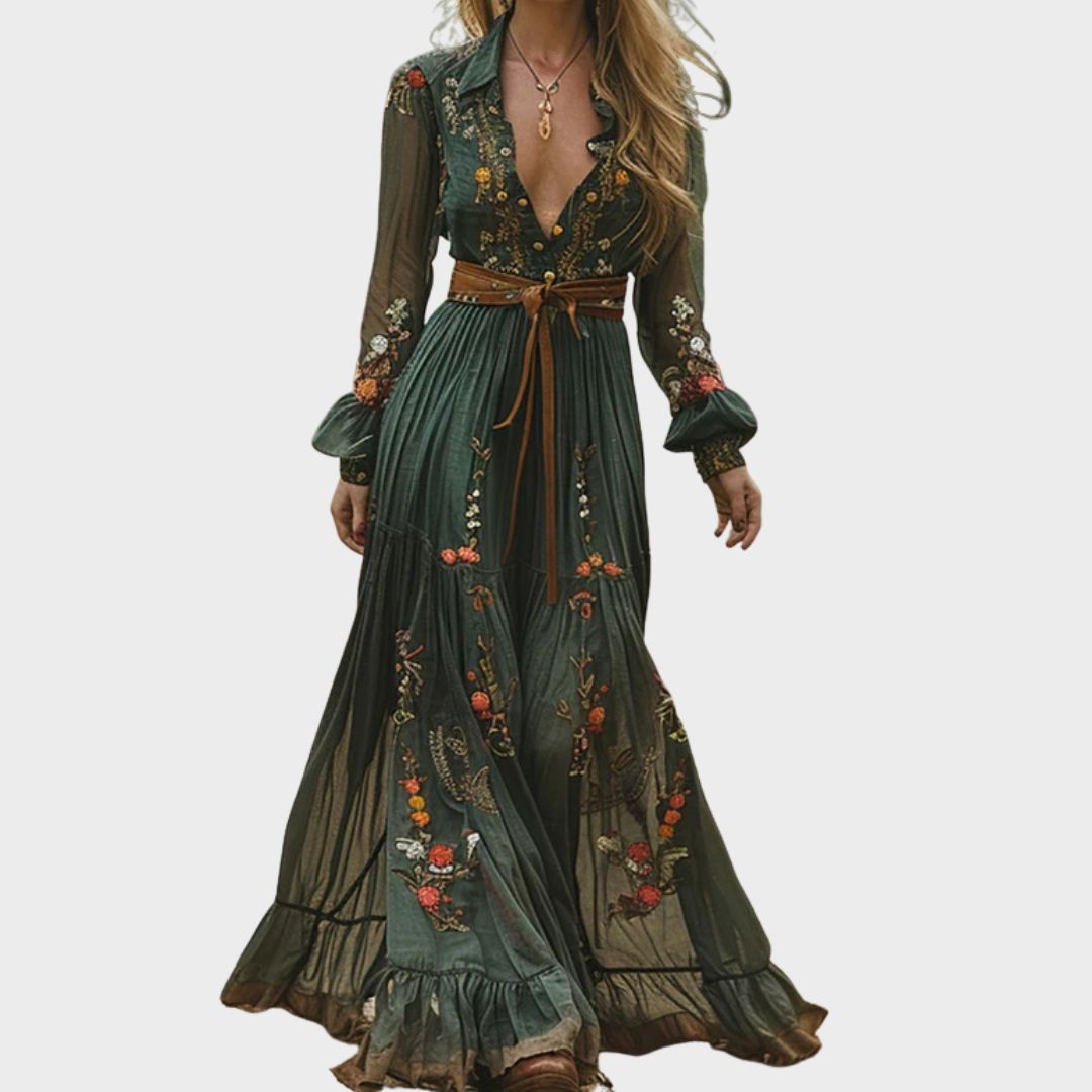 Auré | Boho Floral Maxi Dress